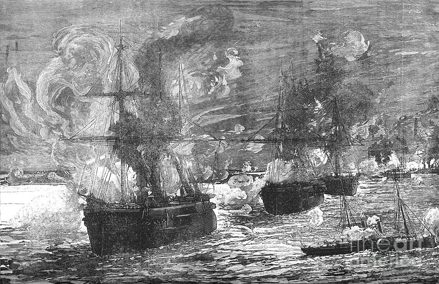 The Bombardment Of Alexandria Drawing by Print Collector
