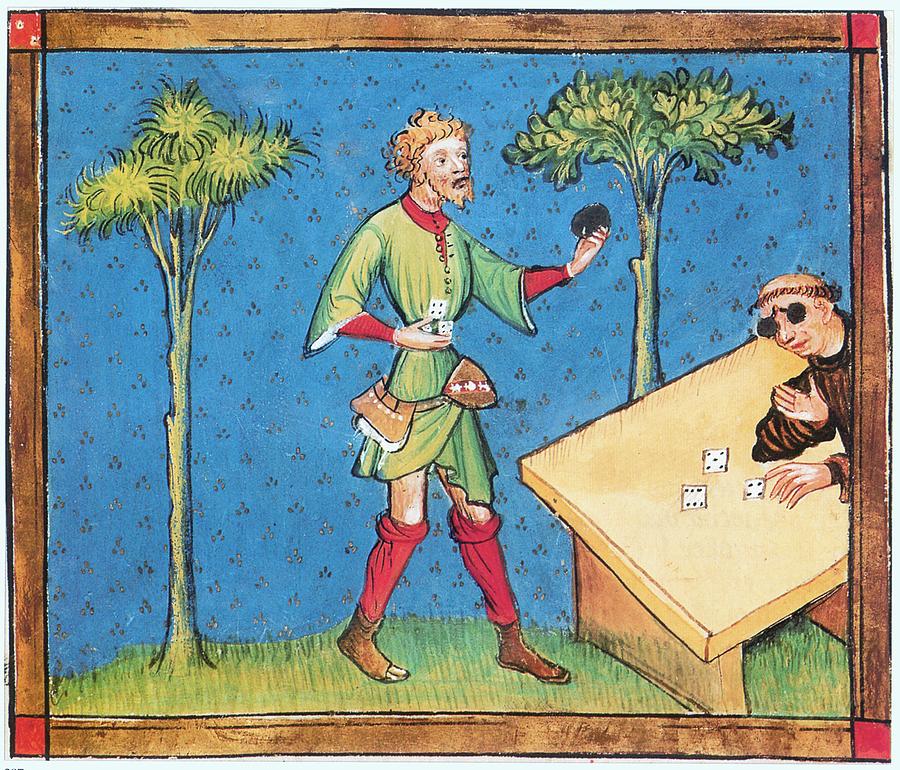 The Book of the Game of Chess, Suiss-German, end 14th. Drawing by Kunrat von Ammenhausen