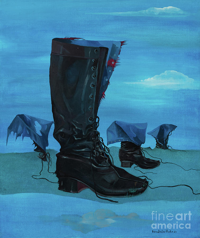 The Boot, 1969 Painting by Donatella Merlo The Boot, 1969 Painting by Donatella Merlo