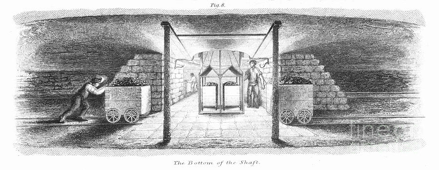 The Bottom Of The Shaft, 1862 Drawing by Print Collector