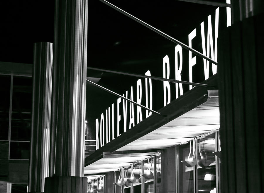 The Boulevard Deck BW Photograph by Angie Rayfield