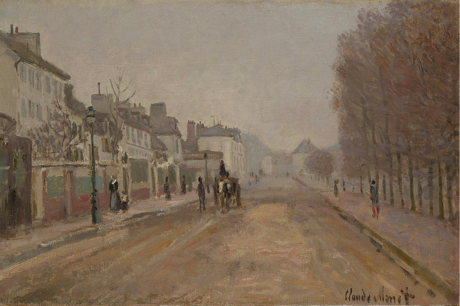 The Boulevard Heloise in Argenteuil by Claude Monet Painting by Movie Poster Prints