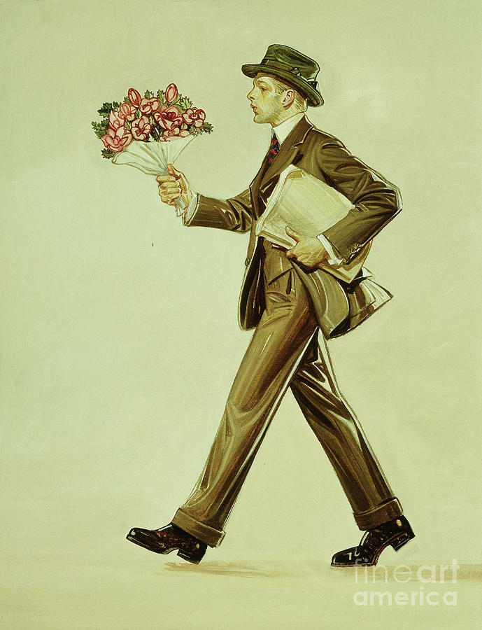 The Bouquet Painting by Joseph Christian Leyendecker