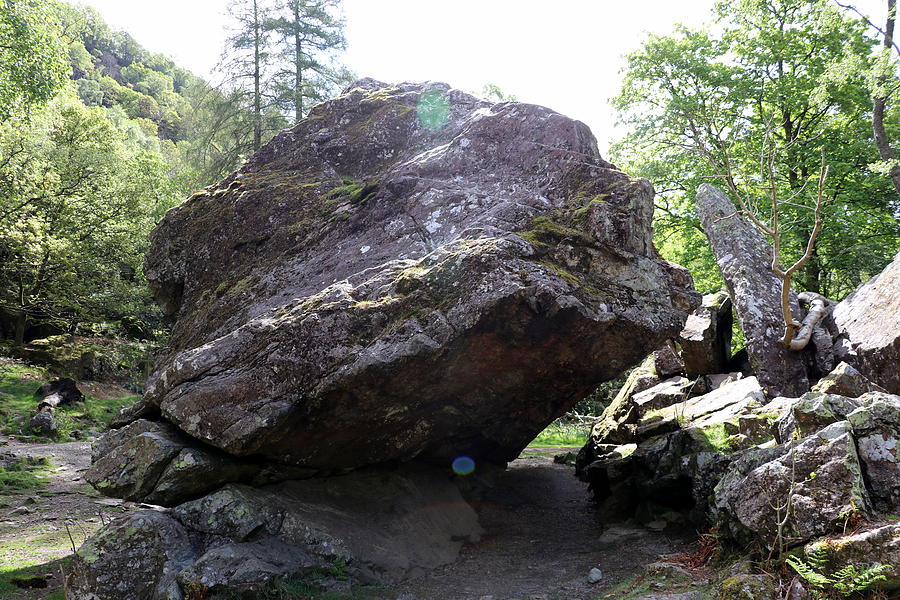 The Bowder Stone with no ladder Photograph by Lukasz Ryszka