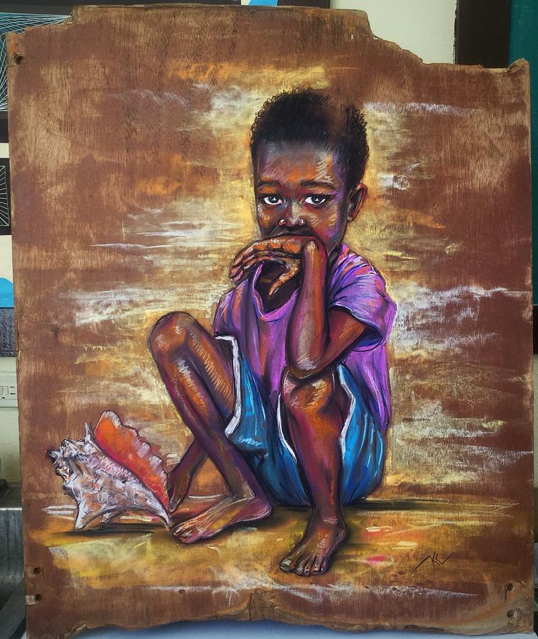 The boy with the shell 2 by Katerina Kovatcheva The boy with the shell 2 by Katerina Kovatcheva