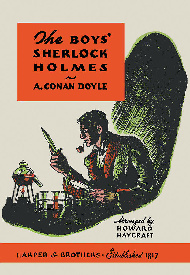 The Boys Sherlock Holmes (book cover) Painting by Charles Livingston Bull