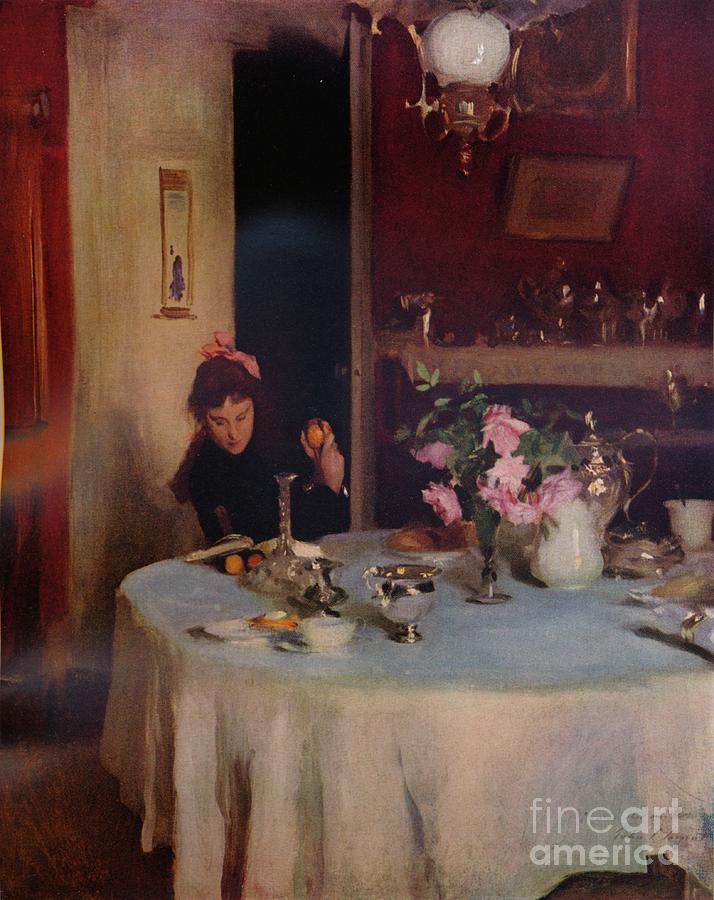 The Breakfast Table, 1884 1934 Drawing by Print Collector