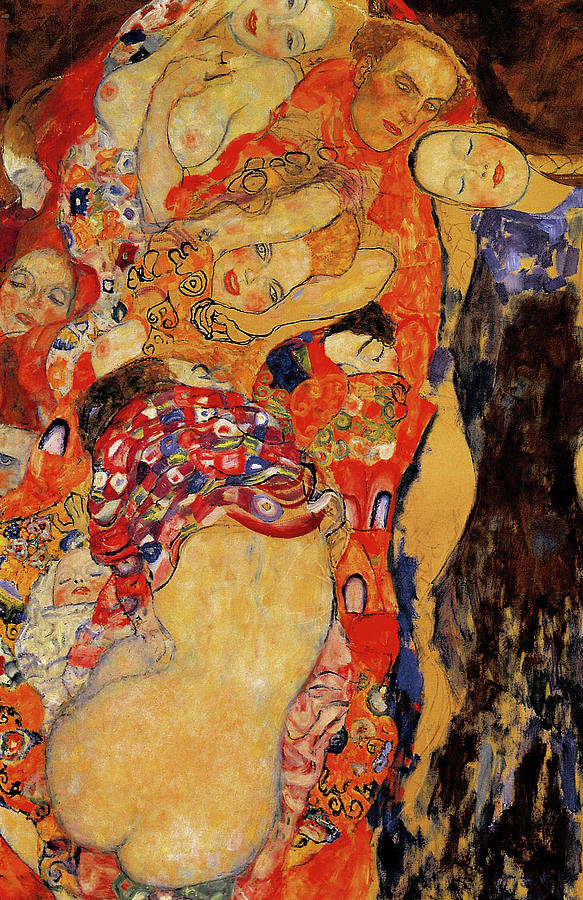 The Bride in erotic moods of sensuality Painting by Gustav Klimt