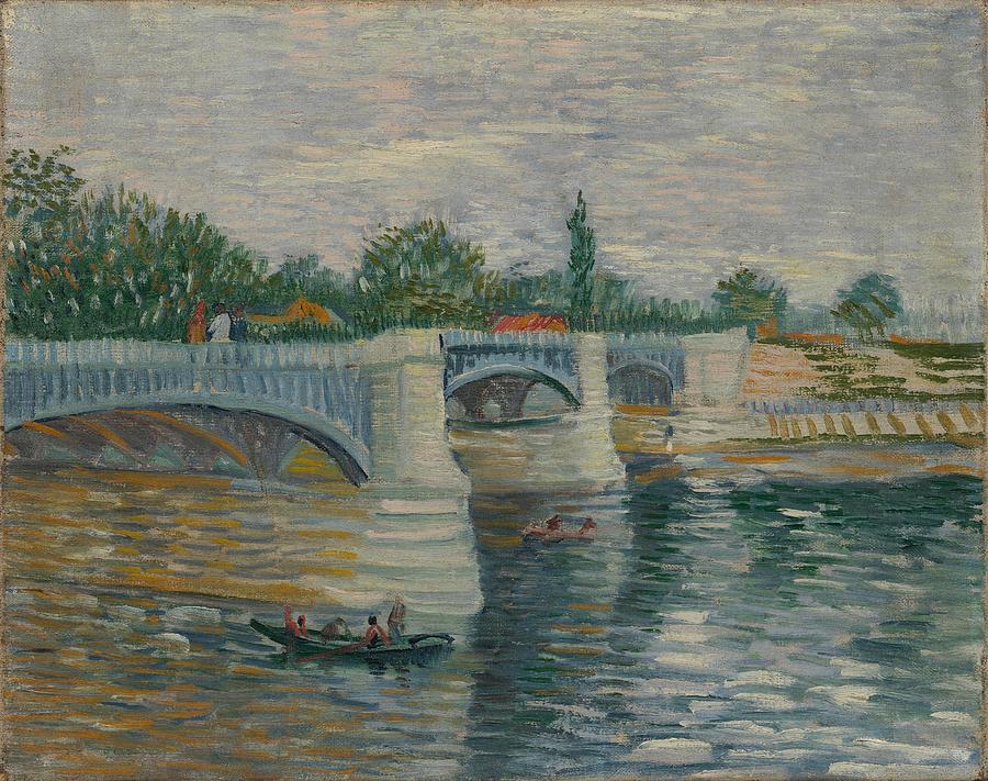 The Bridge at Courbevoie. Painting by Vincent van Gogh -1853-1890-