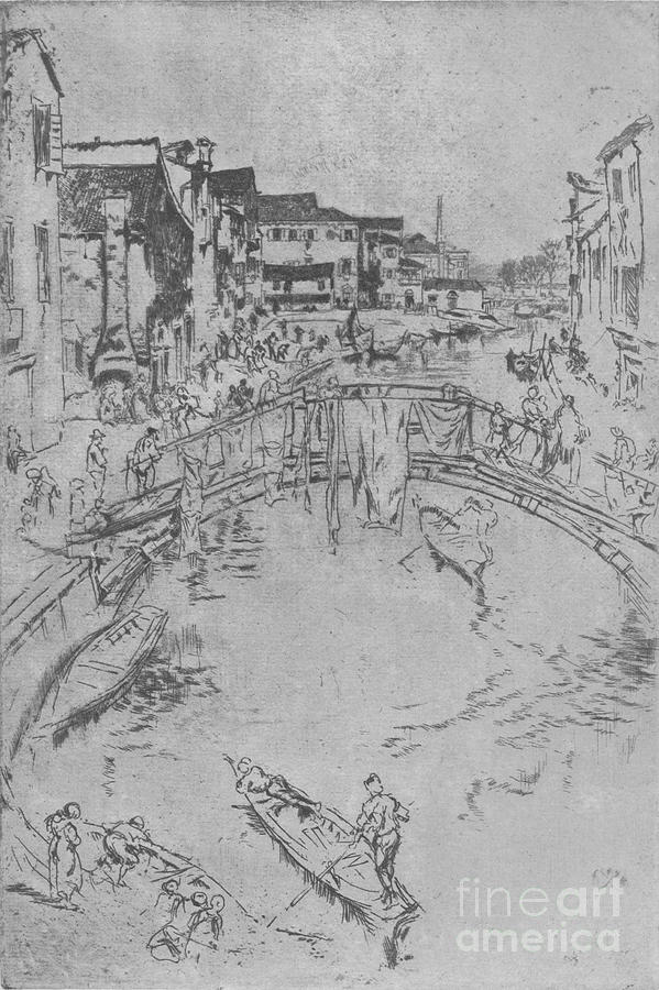 The Bridge, C1880, 1904 Drawing by Print Collector