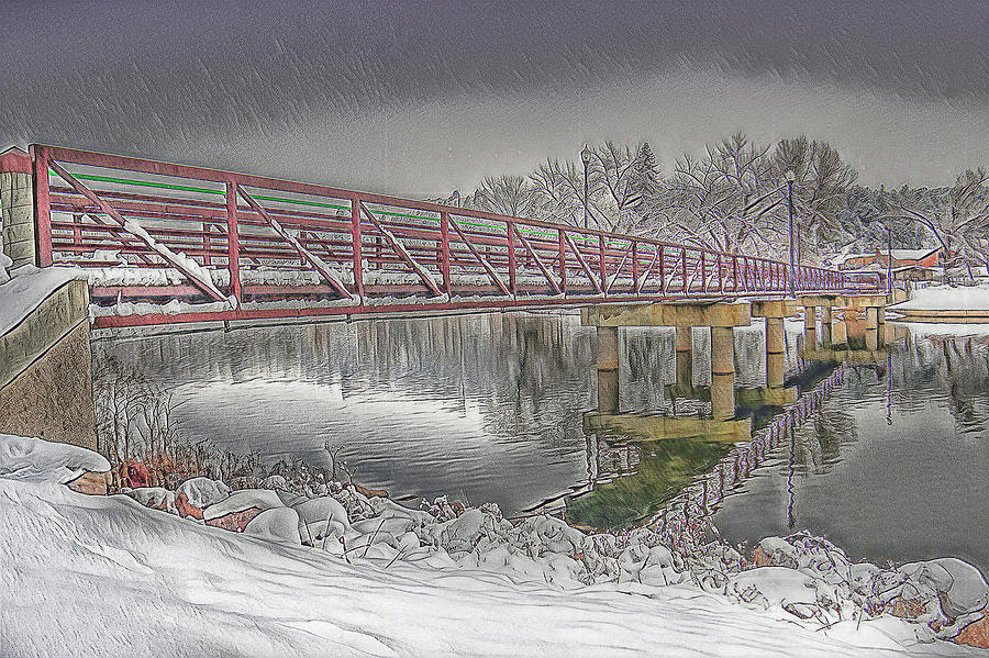 The Bridge Digital Art by Jerry Cahill