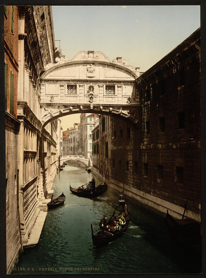 The Bridge of Sighs, Venice, Italy Painting by 