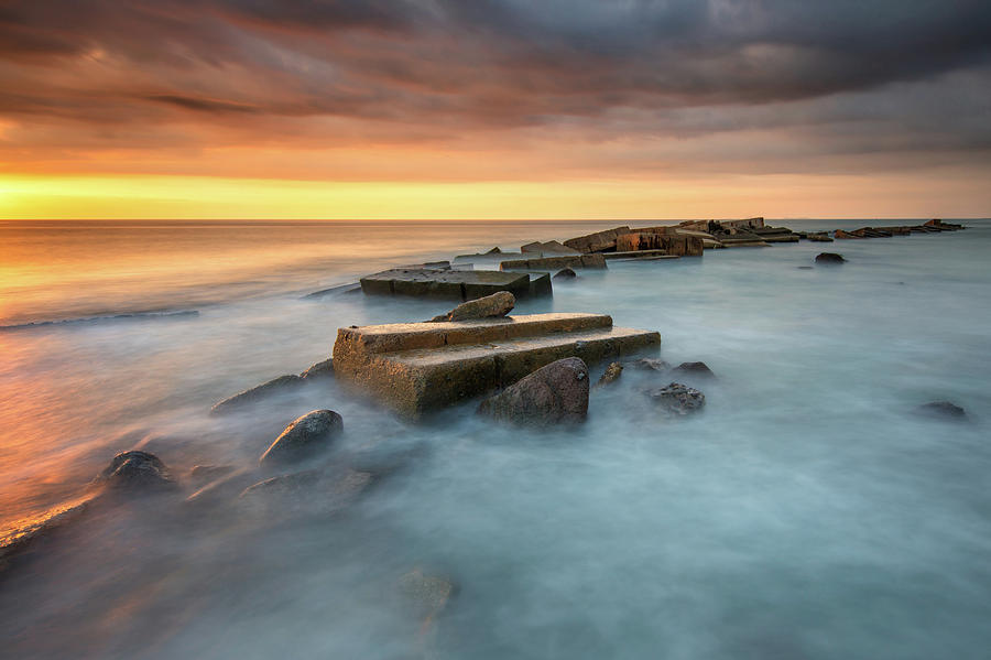 Sunset Photograph - The Bridge Of The Sea by Gunarto Song