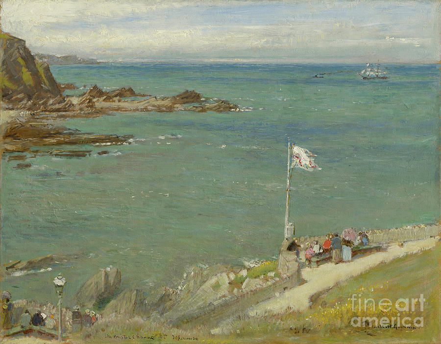 Albert Goodwin Painting - The Bristol Channel From Ilfracombe, 1890s by Albert Goodwin