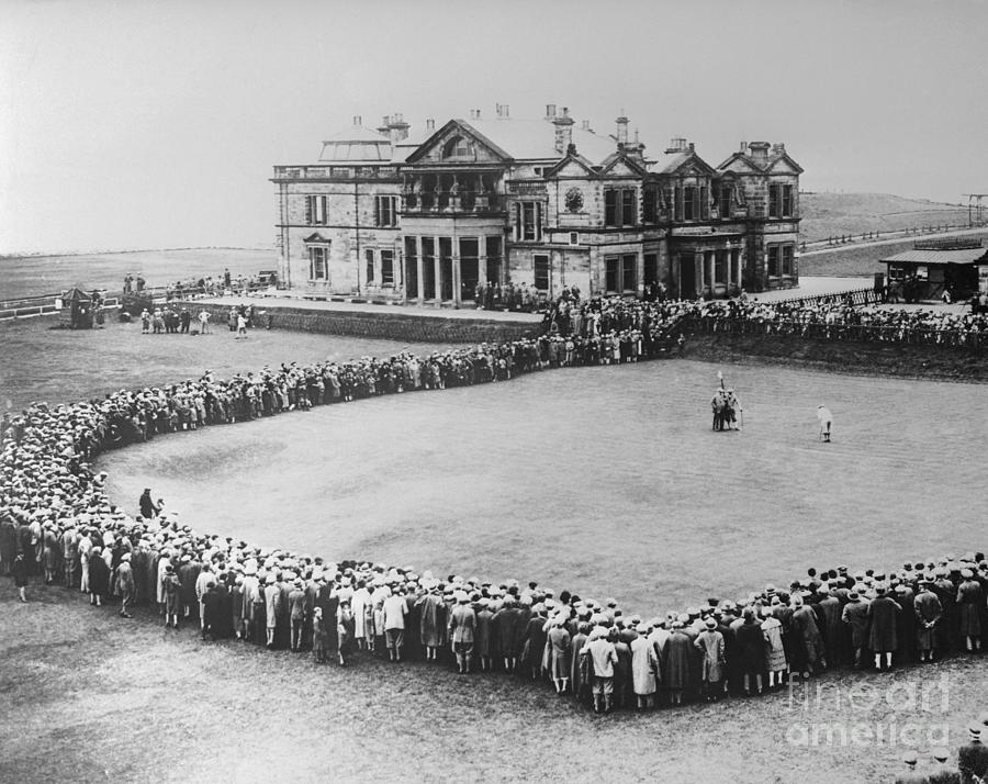St. Andrews Golf Club House Black and White Photo 