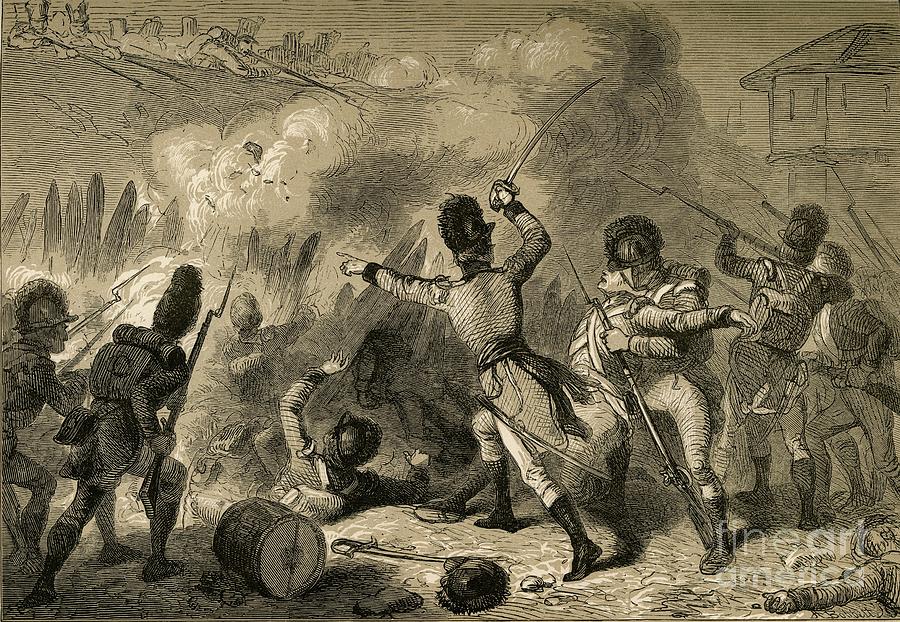 The British Repulsed At Fort Stephenson Drawing by Print Collector