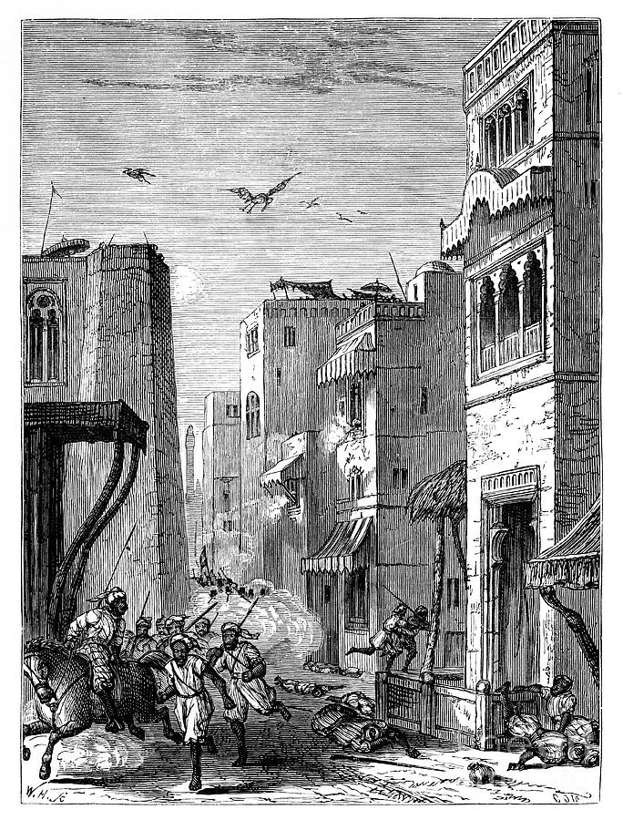 The British Troops Entering Multan Drawing by Print Collector