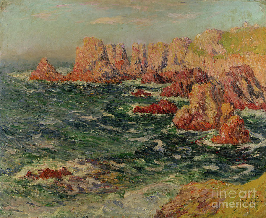 The Brittany Coast, 1893 Painting by Henry Moret