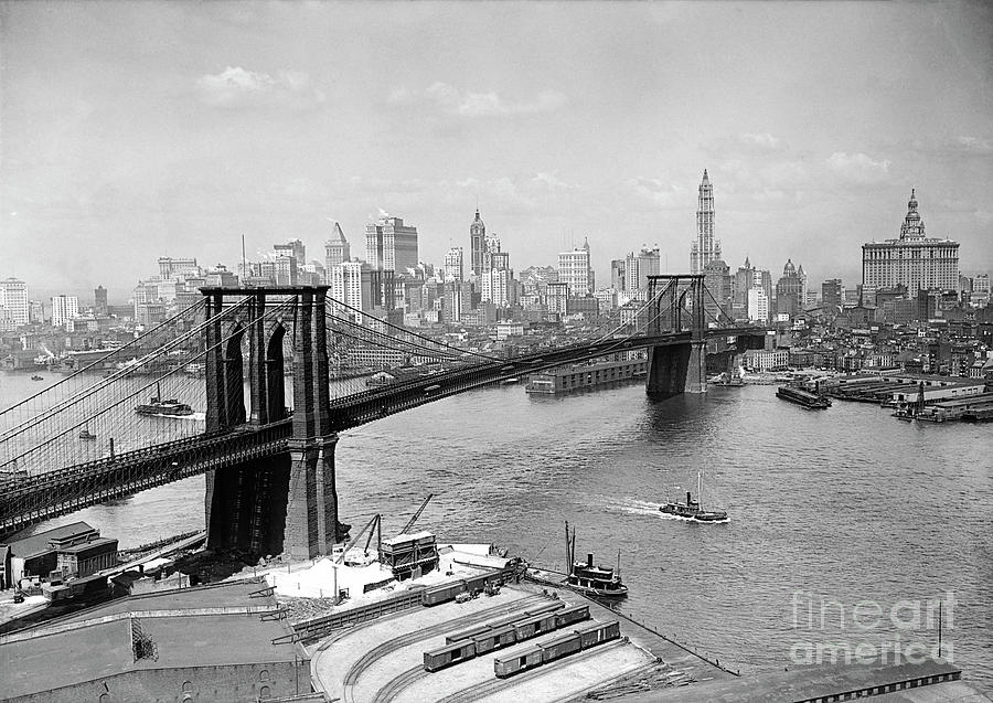 Brooklyn Bridge Photograph - The Brooklyn Bridge by Jon Neidert