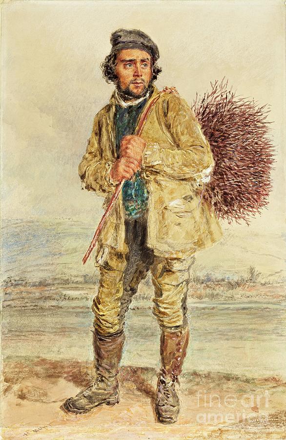 The Broom Gatherer, C.1830 Painting by William Henry Hunt