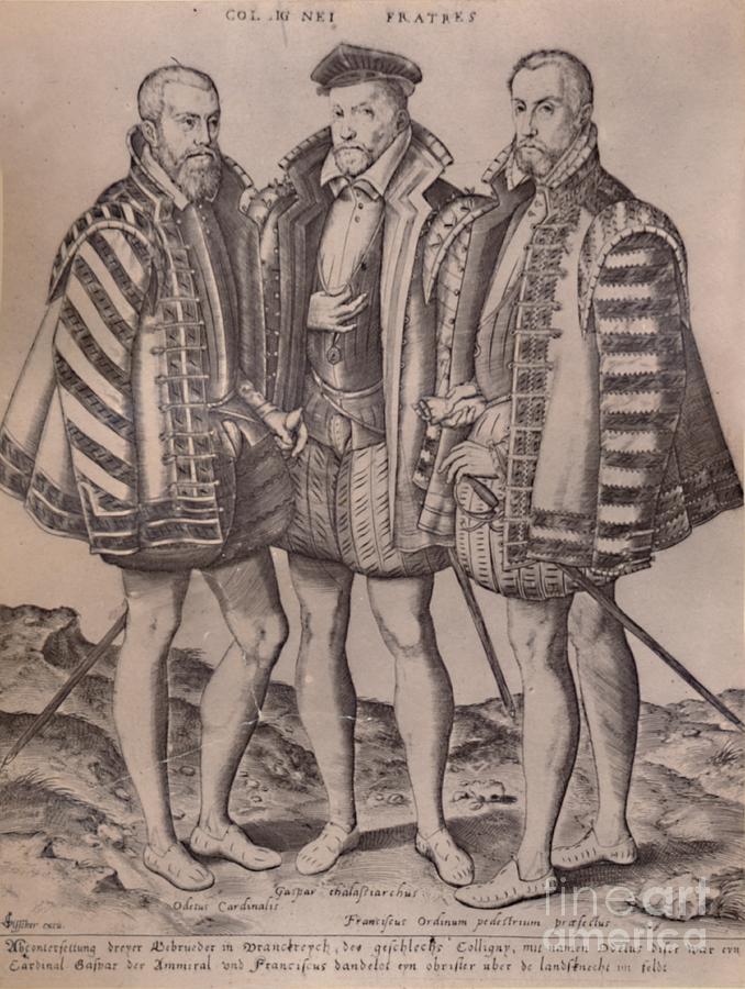 The Brothers Coligny 16th Century 1894 Drawing by Print Collector