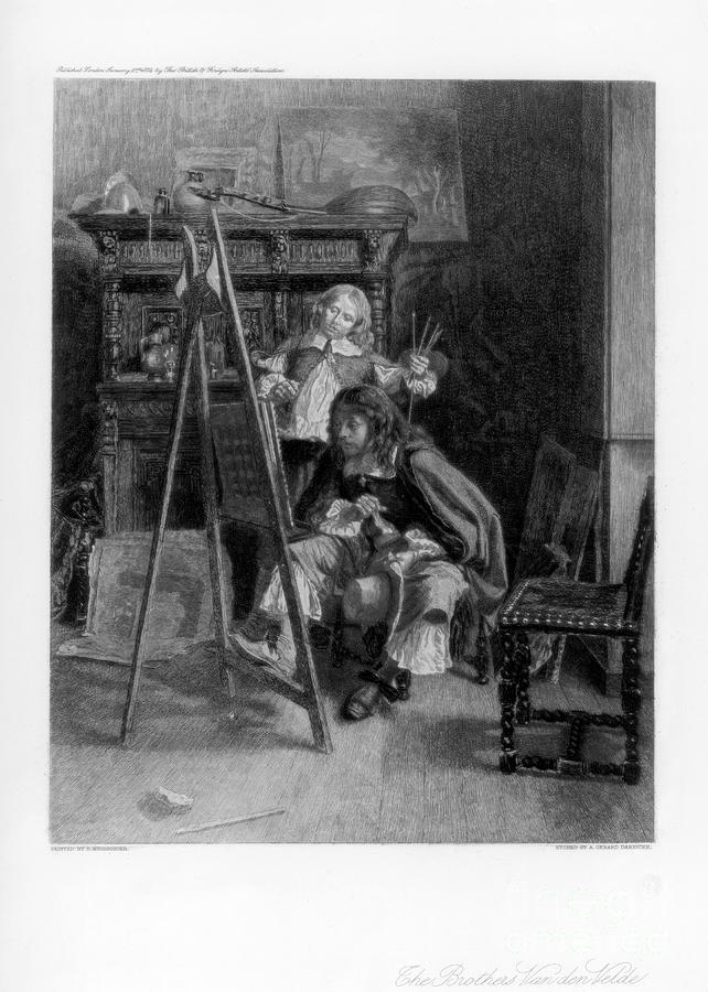 The Brothers Van De Velde Drawing by Print Collector