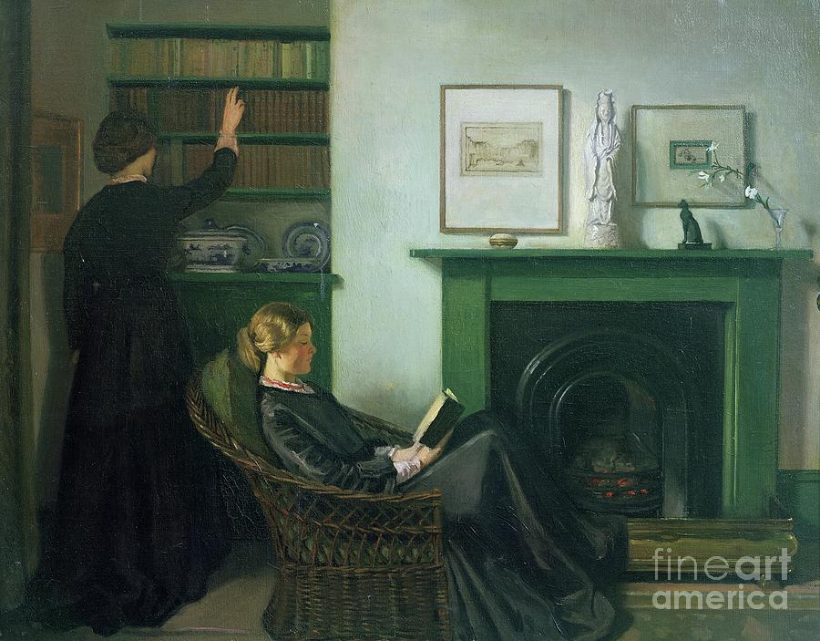 The Browning Readers, 1900 Painting by William Rothenstein