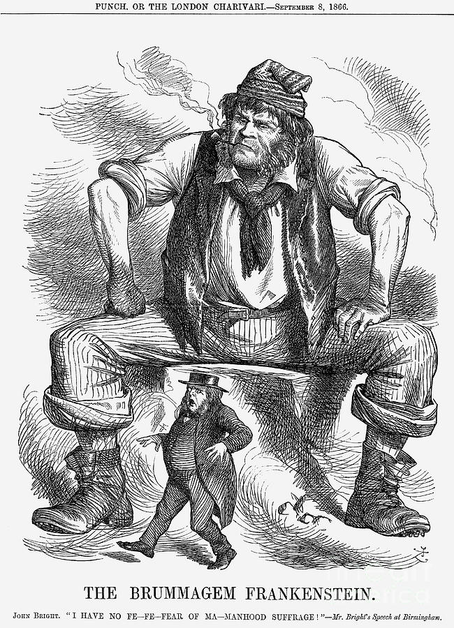 The Brummagem Frankenstein, 1866 Drawing by Print Collector