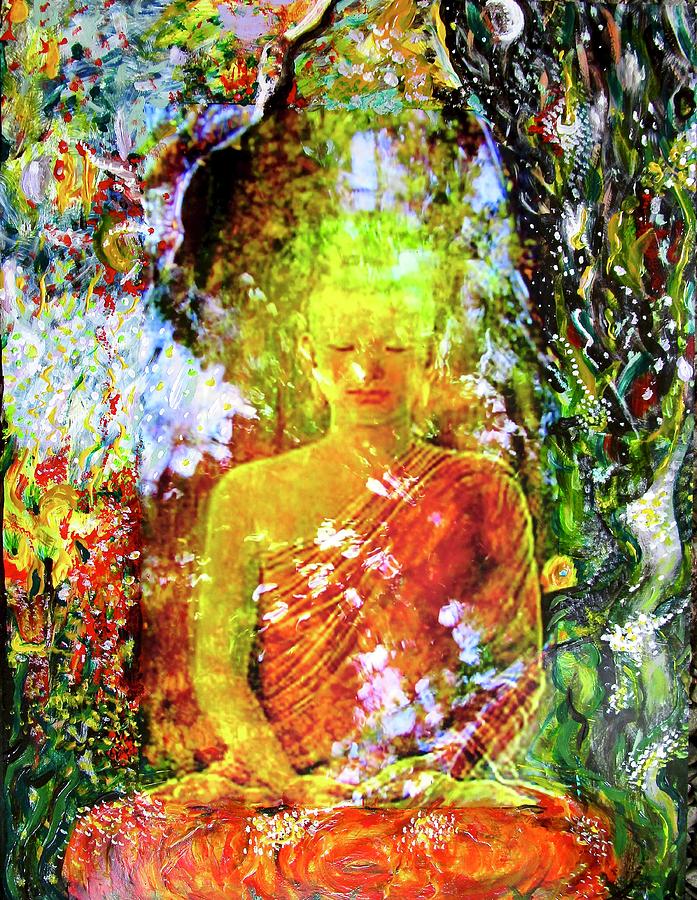 The Buddha Mixed Media by Zeitlin Giffen