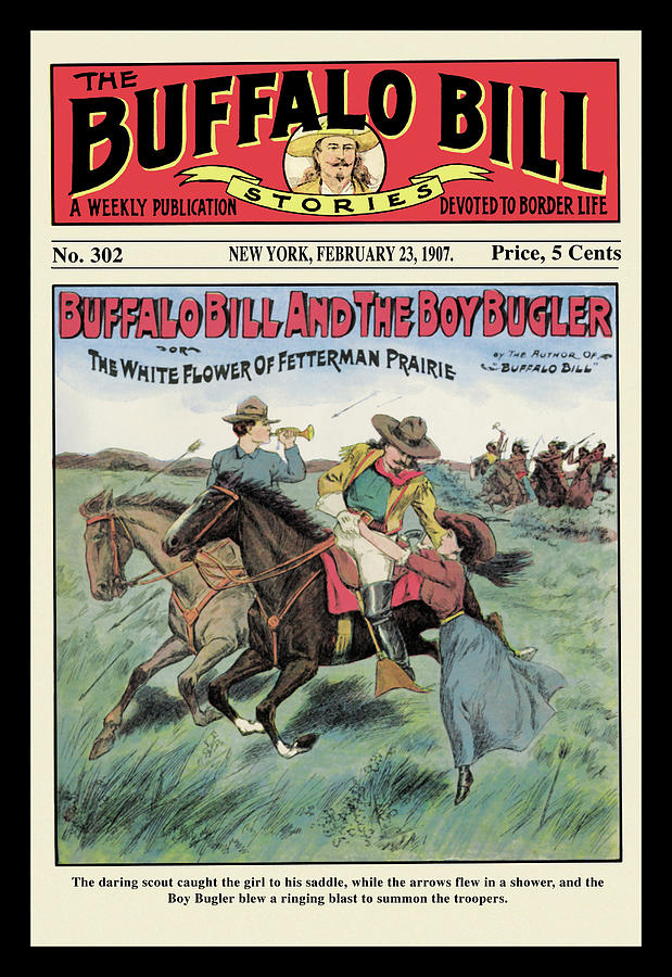 Buffalo Painting - The Buffalo Bill Stories: Buffalo Bill and the Boy Bugler by Unknown