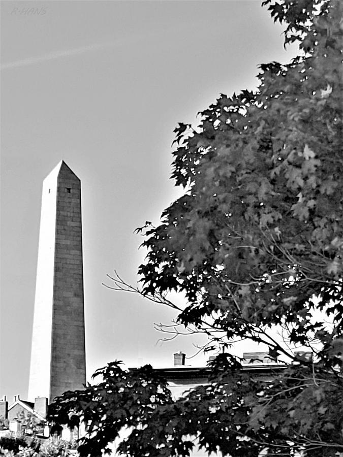 The Bunker Hill Monument In Charlestown Massachusetts B W Photograph by Rob Hans