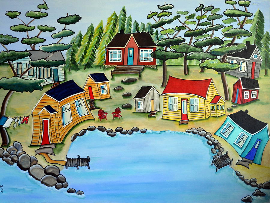 The Bunkies Painting by Heather Lovat-Fraser