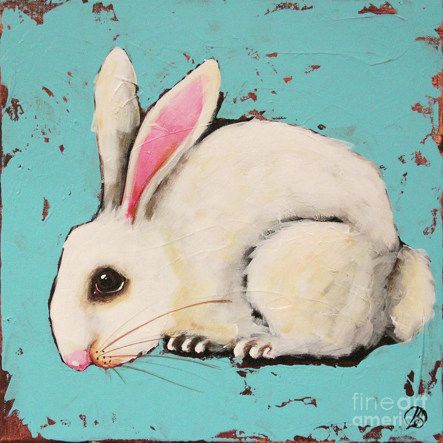 The Bunny Painting by Lucia Stewart