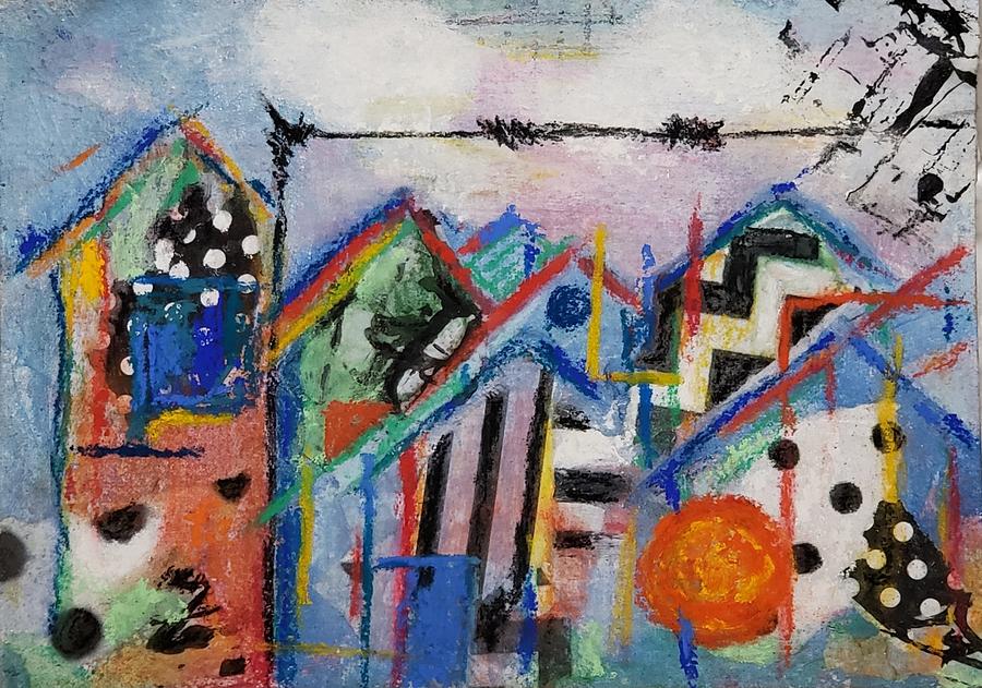 Abstract Mixed Media - The Burbs by Ellen Kirwan Abstract Mixed Media - The Burbs by Ellen Kirwan