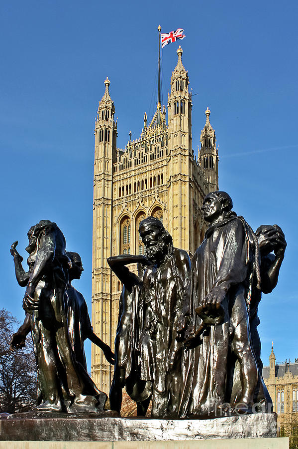 The Burghers of Calais London Photograph by Terri Waters