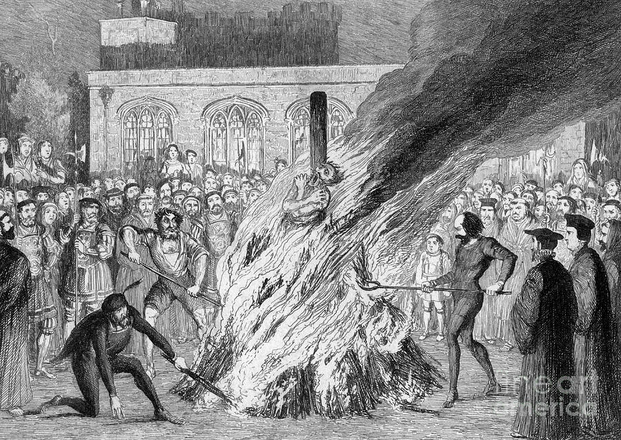 The Burning Of Edward Underhill Drawing by Print Collector