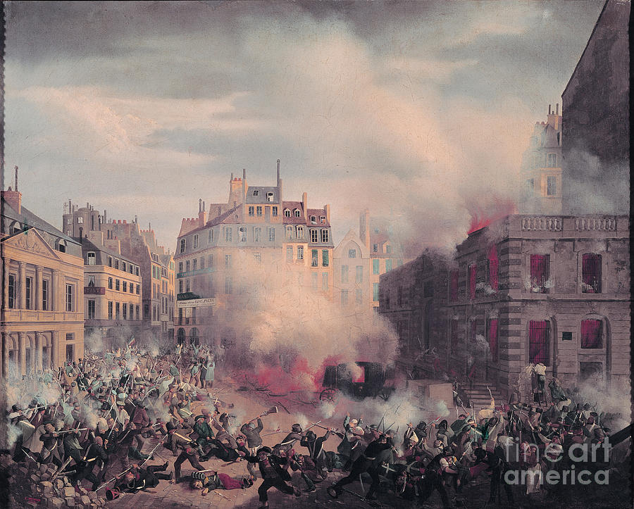 The Burning Of The Chateau D'eau At The Palais-royal, 24th February 