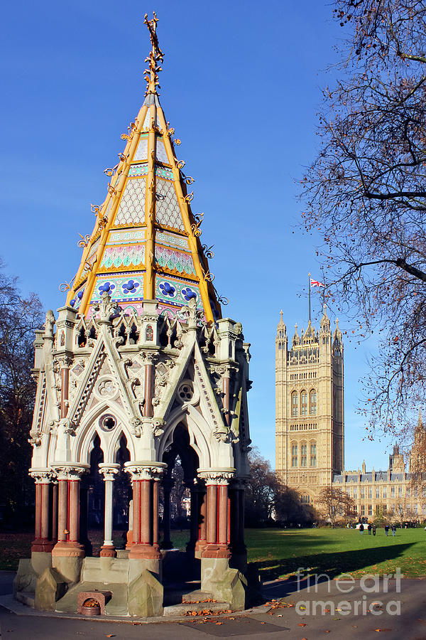 The Buxton Memorial Fountain London Photograph by Terri Waters