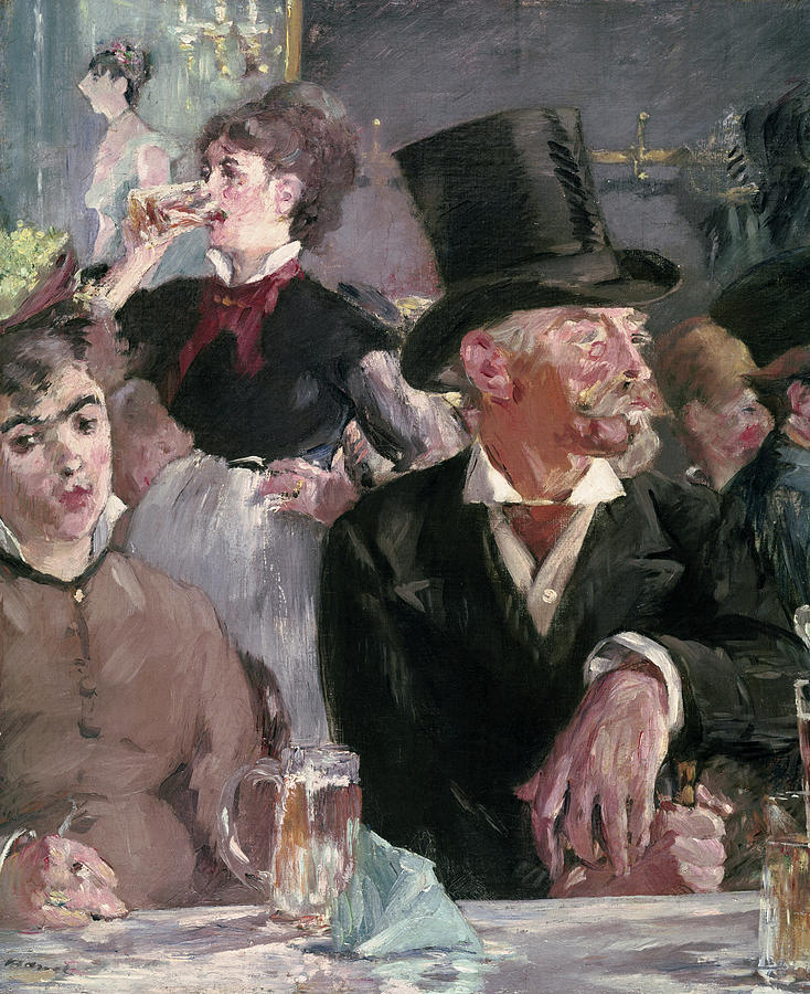 The Cafe Concert By Manet Painting by Artist - Edouard Manet The Cafe Concert By Manet Painting by Artist - Edouard Manet