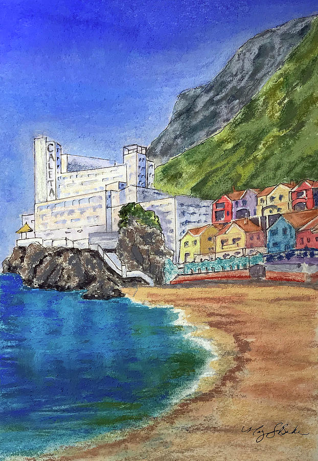 The Caleta Painting by Mary Benke