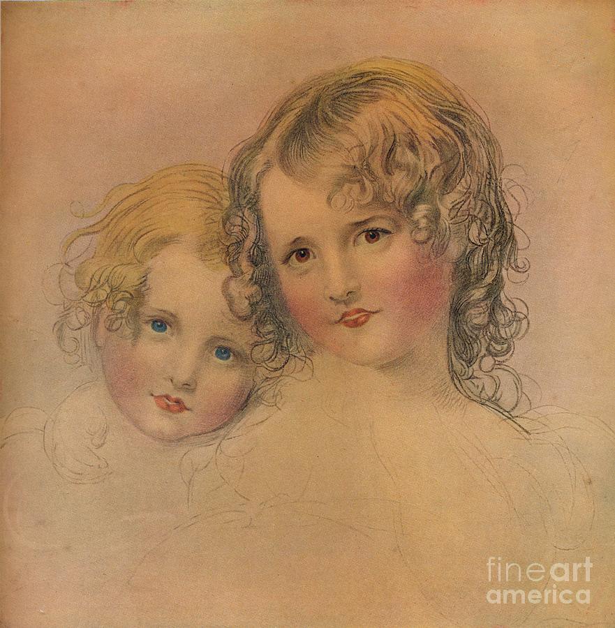 The Calmady Children, C1823, 1916 Drawing by Print Collector