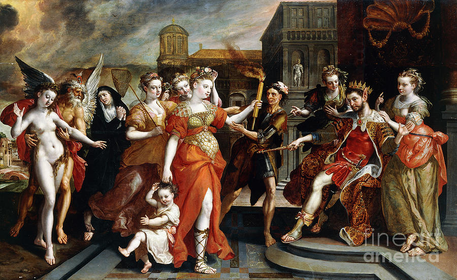 The Calumney Of Apelles Painting by Maarten De Vos - Fine Art America