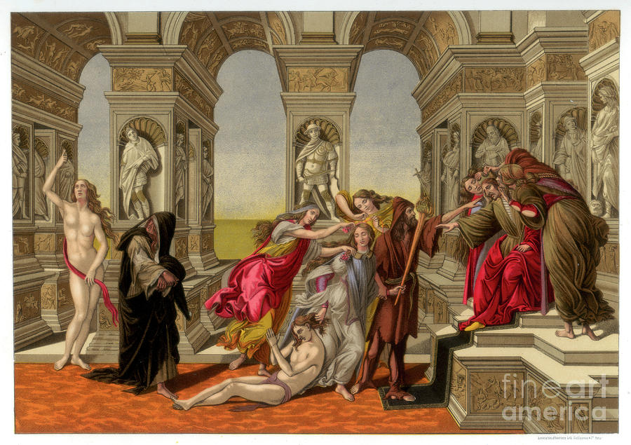 The Calumny Of Apelles, 1494-1495 1870 Drawing by Print Collector