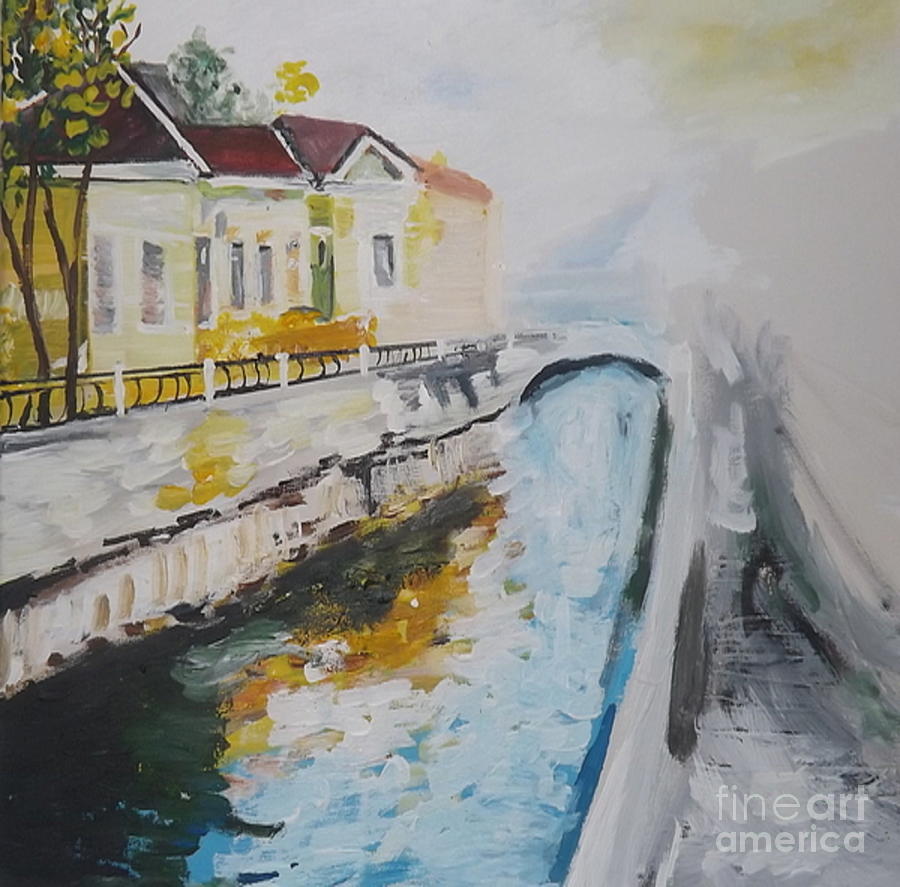 The Canal Painting by Denise Morgan