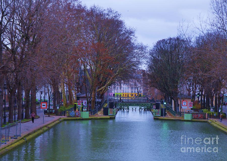 Paris Photograph - The Canal St. Martin, Paris by Poets Eye