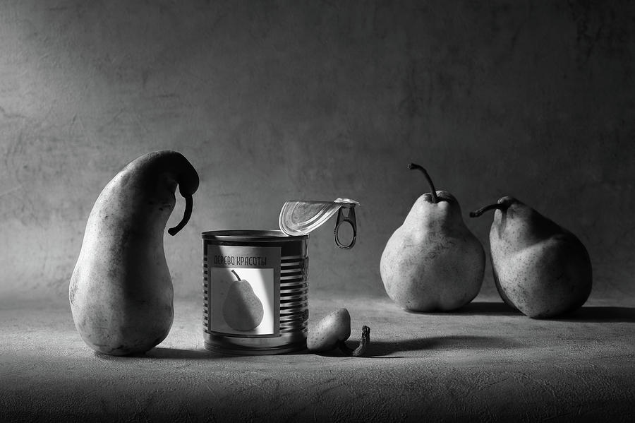 Black And White Photograph - The Canned Friend :-( by Victoria Ivanova