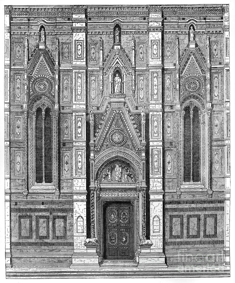 The Canonical Gate Of The Basilica Drawing by Print Collector