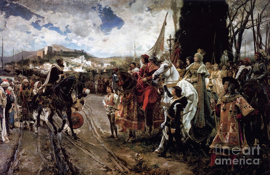 The Capitulation Of Granada, 1882 Drawing by Heritage Images