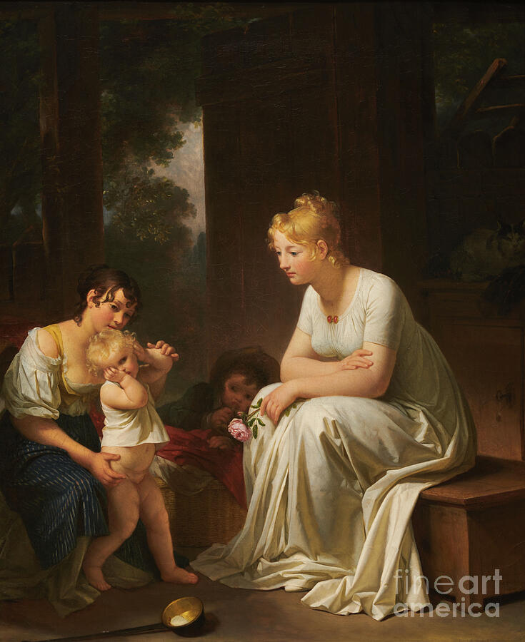 Rose Painting - The Capricious Child, 1804 by Marguerite Gerard