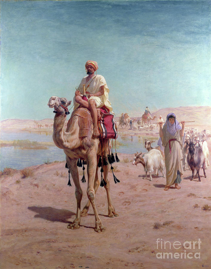 The Caravan By Frederick Goodall Painting by Frederick Goodall - Pixels